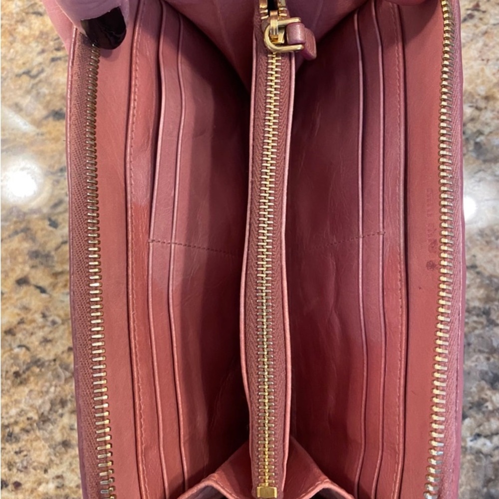 Long Zippy Miu Miu Wallet Mauve Colors. Beautiful - image 6